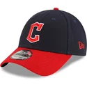 gorra-curva-azul-marino-y-roja-ajustable-9forty-the-league-de-cleveland-guardians-mlb-de-new-era