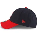 gorra-curva-azul-marino-y-roja-ajustable-9forty-the-league-de-cleveland-guardians-mlb-de-new-era