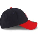 gorra-curva-azul-marino-y-roja-ajustable-9forty-the-league-de-cleveland-guardians-mlb-de-new-era
