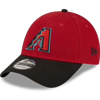 Gorra curva azul marino y roja ajustable 9FORTY The League de Arizona Diamondbacks MLB de New Era