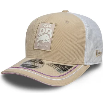 Gorra trucker beige 9SEVENTY Stretch Snap Monaco Race Special de Racing Bulls F1 Team Formula 1 de New Era