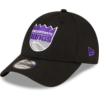 Gorra curva negra ajustable 9FORTY The League de Sacramento Kings NBA de New Era