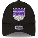 gorra-curva-negra-ajustable-9forty-the-league-de-sacramento-kings-nba-de-new-era