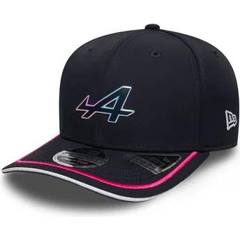 Gorra curva azul marino snapback 9SEVENTY Stretch Snap de Alpine F1 Team Formula 1 de New Era