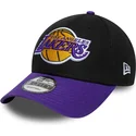 gorra-curva-negra-y-violeta-ajustable-9forty-side-patch-de-los-angeles-lakers-nba-de-new-era