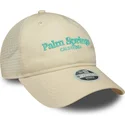 gorra-trucker-beige-ajustable-para-mujer-9twenty-city-de-palm-springs-ciudades-y-playas-de-new-era
