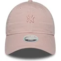 gorra-curva-rosa-ajustable-para-mujer-con-logo-rosa-9twenty-mini-washed-de-new-york-yankees-mlb-de-new-era