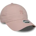 gorra-curva-rosa-ajustable-para-mujer-con-logo-rosa-9twenty-mini-washed-de-new-york-yankees-mlb-de-new-era