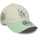 gorra-curva-beige-y-verde-ajustable-para-mujer-9twenty-world-series-cooperstown-de-los-angeles-dodgers-mlb-de-new-era