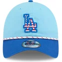 gorra-curva-azul-ajustable-9twenty-4th-july-de-los-angeles-dodgers-mlb-de-new-era