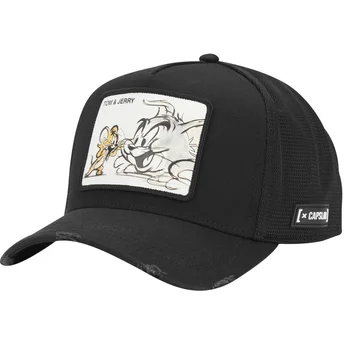Gorra trucker negra Tom y Jerry TAJ PCT Looney Tunes de Capslab