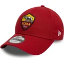 gorra-curva-roja-ajustable-9forty-core-de-associazione-sportiva-roma-serie-a-de-new-era