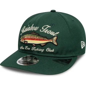 Gorra curva verde ajustable 9FIFTY Retro Crown Outdoor Fishing Club de New Era