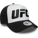 gorra-curva-blanca-y-negra-a-frame-core-de-ufc-ultimate-fighting-championship-de-new-era