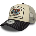 gorra-trucker-beige-y-azul-marino-a-frame-animal-patch-de-pato-de-new-era