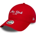 gorra-curva-naranja-ajustable-para-mujer-9twenty-city-de-new-york-de-new-era