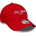 gorra-curva-naranja-ajustable-para-mujer-9twenty-city-de-new-york-de-new-era