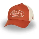 gorra-trucker-naranja-y-beige-ajustable-lof-b33-de-von-dutch