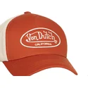 gorra-trucker-naranja-y-beige-ajustable-lof-b33-de-von-dutch
