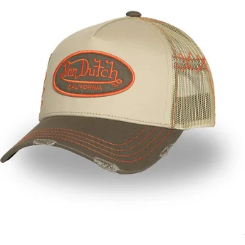 Gorra trucker beige USED 06 de Von Dutch