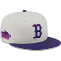 gorra-plana-beige-y-violeta-ajustada-59fifty-clr-dvlp-de-boston-red-sox-mlb-de-new-era