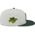 gorra-plana-beige-y-verde-ajustada-59fifty-clr-dvlp-de-oakland-athletics-mlb-de-new-era