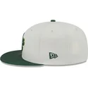 gorra-plana-beige-y-verde-ajustada-59fifty-clr-dvlp-de-oakland-athletics-mlb-de-new-era
