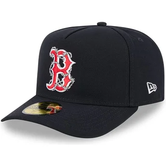 Gorra curva azul marino ajustada 59FIFTY A Frame Wired de Boston Red Sox MLB de New Era
