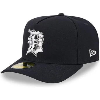 Gorra curva azul marino ajustada 59FIFTY A Frame Wired de Detroit Tigers MLB de New Era