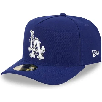 Gorra curva azul ajustada 59FIFTY A Frame Wired de Los Angeles Dodgers MLB de New Era