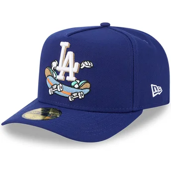 Gorra curva azul ajustada 59FIFTY A Frame Cartoon de Los Angeles Dodgers MLB de New Era