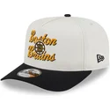 gorra-curva-beige-y-negra-snapback-9fifty-a-frame-chainstitch-de-boston-bruins-nhl-de-new-era