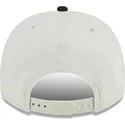 gorra-curva-beige-y-negra-snapback-9fifty-a-frame-chainstitch-de-san-jose-sharks-nhl-de-new-era
