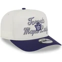 gorra-curva-beige-y-violeta-snapback-9fifty-a-frame-chainstitch-de-toronto-maple-leafs-nhl-de-new-era