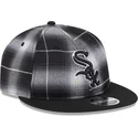 gorra-plana-negra-snapback-9fifty-retro-crown-plaid-de-chicago-white-sox-mlb-de-new-era