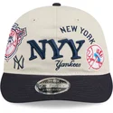 gorra-curva-beige-y-azul-marino-snapback-9fifty-retro-crown-scatter-de-new-york-yankees-mlb-de-new-era