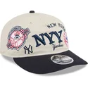 gorra-curva-beige-y-azul-marino-snapback-9fifty-retro-crown-scatter-de-new-york-yankees-mlb-de-new-era