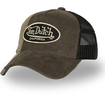 Gorra trucker marrón y negra CUT01 de Von Dutch
