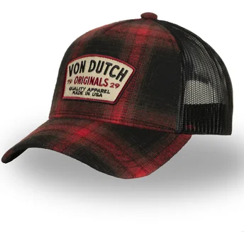 Gorra trucker roja y negra CAR05 de Von Dutch