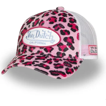 Gorra trucker leopardo rosa PSA P de Von Dutch