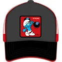 gorra-trucker-negra-y-roja-pitufo-fortachon-smu-stro-los-pitufos-de-capslab