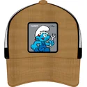 gorra-trucker-marron-y-negra-pitufo-manitas-smu-handy-los-pitufos-de-capslab