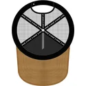 gorra-trucker-marron-y-negra-pitufo-manitas-smu-handy-los-pitufos-de-capslab
