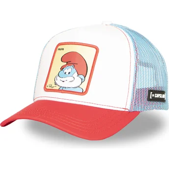 Gorra trucker multicolor Papá Pitufo SMU PAPA Los Pitufos de Capslab