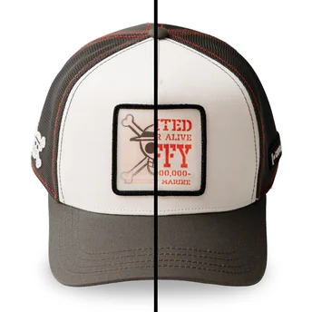 Gorra trucker blanca y negra Monkey D. Luffy OP6 SKU One Piece de Capslab