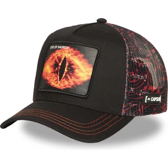 Gorra trucker negra y roja Sauron LOTR EYE El Señor de los Anillos de Capslab