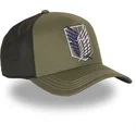 gorra-trucker-verde-y-negra-cuerpo-de-exploracion-aot2-sco-attack-on-titan-de-capslab