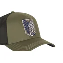 gorra-trucker-verde-y-negra-cuerpo-de-exploracion-aot2-sco-attack-on-titan-de-capslab