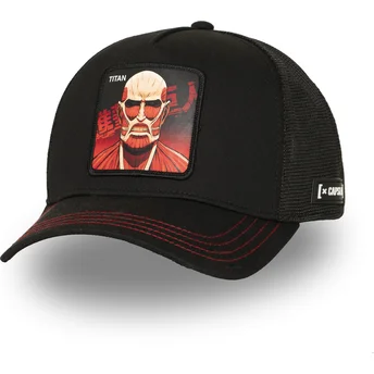 Gorra trucker negra Titán Colosal AOT2 TIT Attack On Titan de Capslab