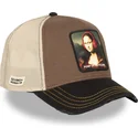 gorra-trucker-marron-y-negra-mona-lisa-pump-up-the-volume-fam-mon-famous-de-capslab